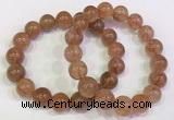 CGB4615 12mm - 13mm round golden rutilated quartz beaded bracelets