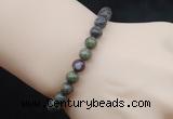 CGB5049 6mm, 8mm round dragon blood jasper beads stretchy bracelets