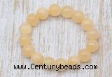 CGB5363 10mm, 12mm round honey jade beads stretchy bracelets