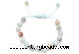 CGB8653 8mm,10mm round amazonite adjustable macrame bracelets