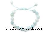 CGB8654 8mm,10mm round amazonite adjustable macrame bracelets