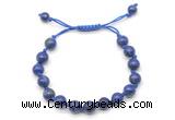 CGB8780 8mm,10mm round lapis lazuli adjustable macrame bracelets