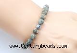 CGB9320 8mm, 10mm matte rhyolite & drum hematite power beads bracelets