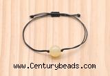 CGB9915 Fashion 12mm honey jade adjustable bracelet jewelry