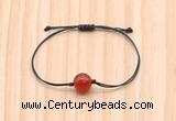 CGB9964 Fashion 12mm red agate adjustable bracelet jewelry