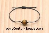 CGB9968 Fashion 12mm yellow tiger eye adjustable bracelet jewelry