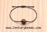 CGB9969 Fashion 12mm red tiger eye adjustable bracelet jewelry