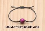 CGB9971 Fashion 12mm red tiger eye adjustable bracelet jewelry