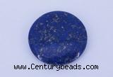 CGC50 6*28mm flat round natural lapis lazuli gemstone cabochons