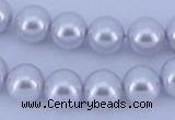 CGL72 10PCS 16 inches 4mm round dyed glass pearl beads wholesale