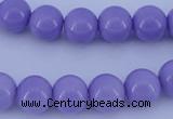 CGL803 5PCS 16 inches 10mm round heated glass pearl beads wholesale