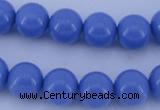 CGL809 5PCS 16 inches 10mm round heated glass pearl beads wholesale