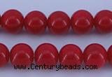 CGL853 5PCS 16 inches 14mm round heated glass pearl beads wholesale