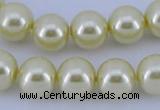 CGL90 5PCS 16 inches 20mm round dyed plastic pearl beads wholesale