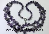 CGN538 27 inches fashion amethyst gemstone beaded necklaces