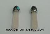CGP179 10*55mm sticks rose quartz gemstone pendants wholesale