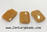 CGP3606 32*45mm faceted rectangle candy jade pendants wholesale