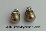 CGP461 15*25mm - 15*30mm teardrop pearl shell pendants wholesale