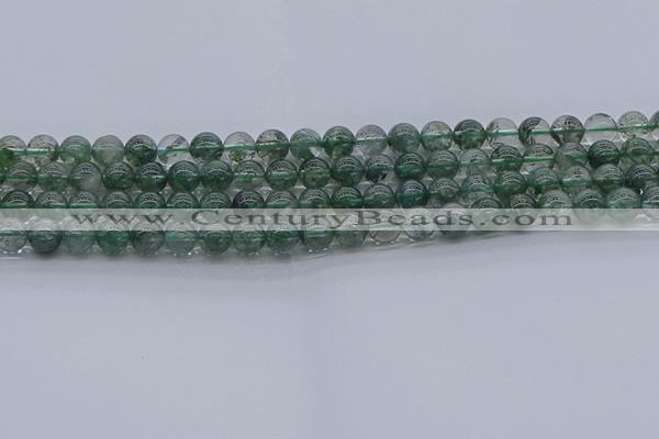 CGQ501 15.5 inches 6mm round imitation green phantom quartz beads