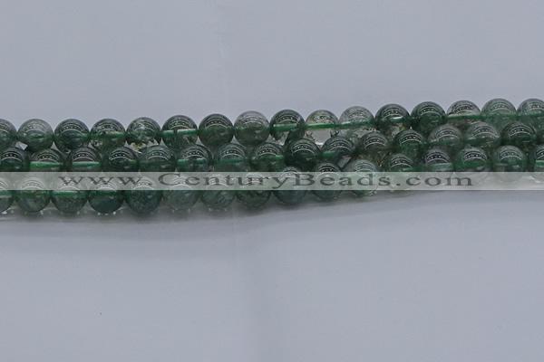 CGQ503 15.5 inches 10mm round imitation green phantom quartz beads