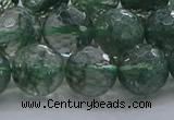 CGQ524 15.5 inches 12mm faceted round imitation green phantom quartz beads