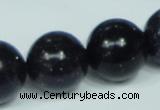 CGS104 15.5 inches 20mm round blue goldstone beads wholesale