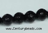 CGS139 15.5 inches 14mm faceted round blue goldstone beads wholesale