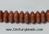 CGS68 15.5 inches 5*10mm roundel goldstone beads wholesale