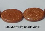 CGS79 15.5 inches 18*25mm oval goldstone beads wholesale