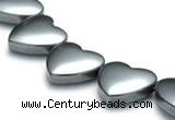 CHE12 15 inches 12mm heart shape hematite beads Wholesale