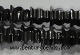 CHE241 15.5 inches 8*8mm tower hematite beads wholesale