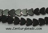 CHE268 15.5 inches 8*8mm heart hematite beads wholesale