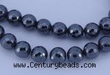 CHE31 16 inches 3mm faceted round hematite beads Wholesale