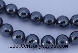 CHE33 16 inches 6mm faceted round hematite beads Wholesale