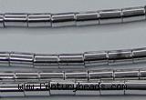 CHE748 15.5 inches 3*5mm tube plated hematite beads wholesale