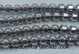 CHE972 15.5 inches 4*4mm plated hematite beads wholesale