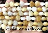 CHG156 15 inches 12mm heart yellow aventurine jade beads wholesale