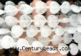 CHG200 15 inches 20mm heart white crystal beads wholesale