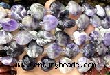 CHG204 15 inches 20mm heart dogtooth amethyst beads wholesale