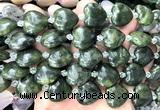 CHG208 15 inches 20mm heart green jade beads wholesale
