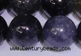 CIL28 15.5 inches 13mm round AA grade natural iolite gemstone beads