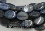 CKC08 16 inches 8*10mm flat oval natural kyanite beads wholesale