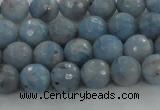 CKC702 15.5 inches 8mm faceted round imitation blue kyanite beads