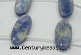 CKC75 Top drilled 11*25mm oval natural kyanite gemstone beads