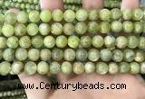 CKC767 15.5 inches 8mm round natural green kyanite beads