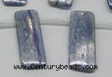 CKC86 Top drilled 12*30mm rectangle natural kyanite gemstone beads