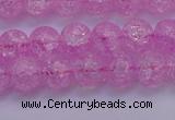 CKQ303 15.5 inches 10mm round dyed crackle quartz beads wholesale