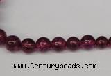 CKQ50 15.5 inches 6mm - 12mm round dyed crackle quartz beads