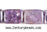 CKU10 15 inches 13*18mm rectangle purple kunzite beads wholesale