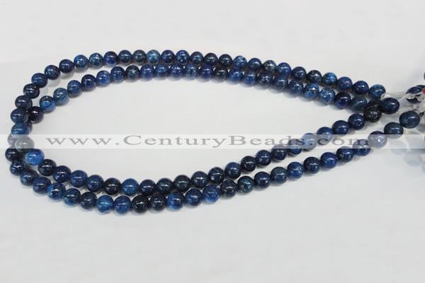 CKU102 15.5 inches 8mm round dyed kunzite beads wholesale